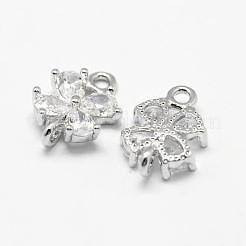 Цветок латунные микро проложить кубических соединения циркония&nbsp;X-ZIRC-L053-08P