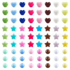 720шт 24 цвета непрозрачные акриловые бусины&nbsp;MACR-PA0001-39