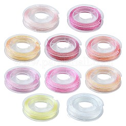 10 рулон двухслойных металлических полиэфирных ниток MCOR-YW0001-03C