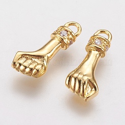 Латунные микро проложить кубического циркония подвески&nbsp;X-ZIRC-G133-02G-B