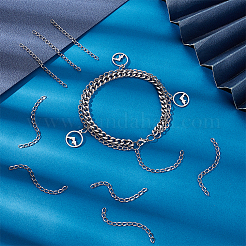 50 шт. удлинитель цепи из нержавеющей стали 304&nbsp;STAS-UN0058-47P