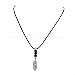 Подвеска из сплава перьев&nbsp;NJEW-JN05638