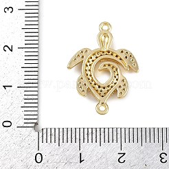 Летние латунные микропаве прозрачные кубические цирконии морские животные соединительные подвески&nbsp;KK-C114-29A-G