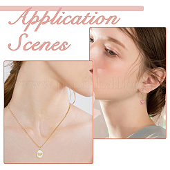 6шт 3 цвета латунные микропаве прозрачные кубические циркониевые подвески&nbsp;KK-HS0015-80