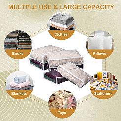 Прозрачный ПВХ-органайзер на молнии для косметики&nbsp;AJEW-WH20064-19B