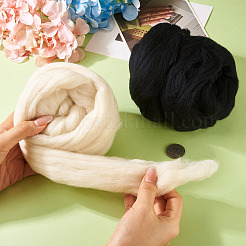 100г 2-х цветной шерстяной ровницы&nbsp;DIY-BG0001-68A