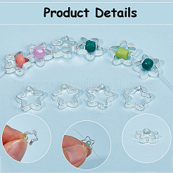 100шт стойка с покрытием латунные бусины рамки&nbsp;KK-SP0002-26S