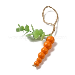 Пасхальные деревянные подвески из бисера&nbsp;HJEW-A007-02A