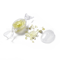 Натуральная цитриновая крошка украшает&nbsp;DJEW-D004-01G