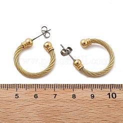 Серьги-гвоздики из нержавеющей стали 304&nbsp;EJEW-F354-05G-01