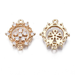 Латунные соединители с прозрачным кубическим цирконием&nbsp;KK-S359-148-RS