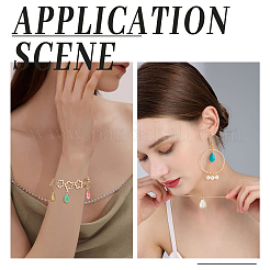 16 шт. подвески из синтетической бирюзы 8 цветов&nbsp;G-PH0001-52