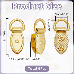6 шт. застежки-подвески из цинкового сплава&nbsp;FIND-AR0006-70