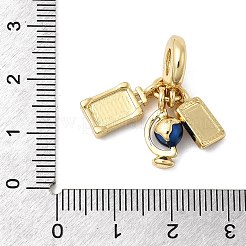 Латунные эмалированные европейские подвески с подвесками&nbsp;KK-C137-12G