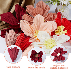 Цветок из гофрированной бумаги&nbsp;DIY-FH0010-23