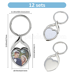 Заготовки для сублимационного брелока из железа с цинковым сплавом&nbsp;KEYC-FH0001-52