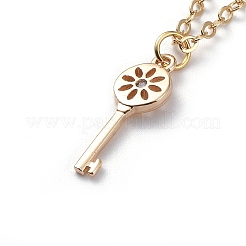 Кулон из микро-паве из латуни с цирконом&nbsp;NJEW-JN02672-02