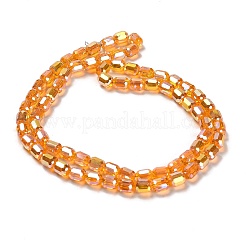 Стеклянные бусины с гальваническим покрытием &nbsp;EGLA-D030-19D