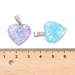 Подвески из светящихся смоляных блесток&nbsp;RESI-V006-01C-P