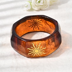 Браслеты из смолы для женщин&nbsp;BJEW-B167-01B