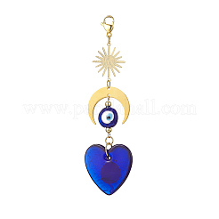 Кулон лэмпворк ручной работы от сглаза&nbsp;HJEW-JM00912-05