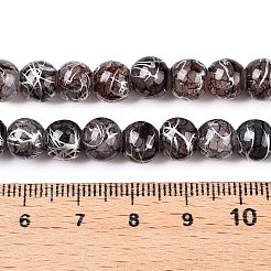 Волочильный треск бисер пряди&nbsp;GLAA-N006-8mm-01