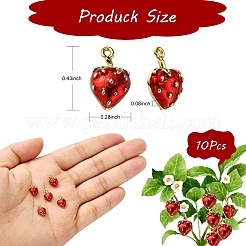 10шт латунные эмалированные подвески&nbsp;KK-SZ0005-30