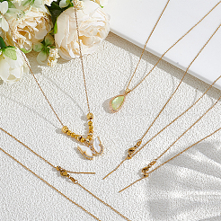 12 шт. 3 стиля ожерелий с регулируемыми цепочками из нержавеющей стали 304&nbsp;NJEW-NB0001-36G