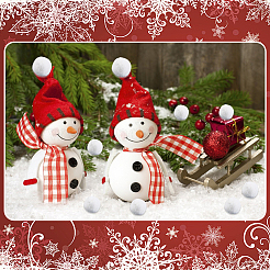 Шарик из полиэстера с помпоном&nbsp;AJEW-WH20054-099A