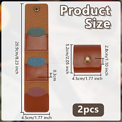 2 шт. сумки для хранения из искусственной кожи&nbsp;AJEW-OC0014-41B