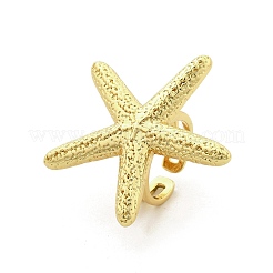 Кольца-манжеты из латуни в виде морской звезды для женщин&nbsp;LS-RJEW-C123-01G