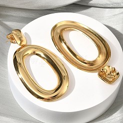 Овальные серьги-гвоздики из нержавеющей стали 304&nbsp;EJEW-B156-05G