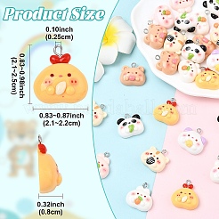 Подвески из непрозрачной смолы 20 шт.&nbsp;RESI-YW0005-60