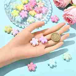 30шт УФ-покрытие непрозрачные акриловые бусины&nbsp;MACR-YW0004-16