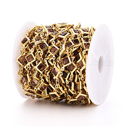 Латунные цепи с ромбическими звеньями&nbsp;CHC-N023-08B-G