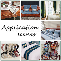 13~15м лента для декора штор из полиэстера в этническом стиле&nbsp;OCOR-GA0002-50