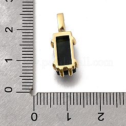 Подвески из натурального индийского агата с огранкой в форме прямоугольника&nbsp;KK-F899-03A-G