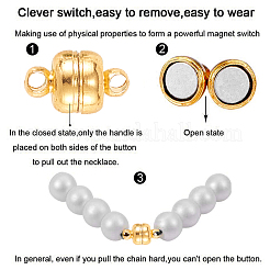 30 комплект 6-х цветных латунных магнитных застежек&nbsp;KK-CJ0001-63