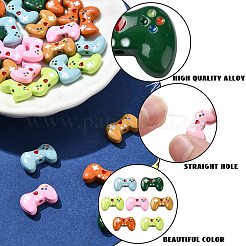 30шт 6 цвета окрашенные распылением бусины из сплава&nbsp;FIND-CJ0002-68