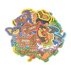 50 шт. милые водонепроницаемые наклейки из ПВХ с изображением таксы&nbsp;LS-STIC-Z001-02