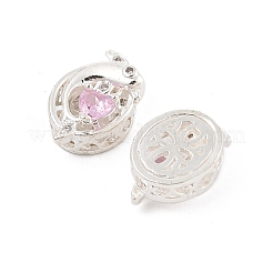 Стойки обшивки латунь микро проложить кубического циркония бусы&nbsp;KK-F879-01S-01