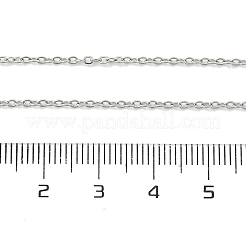 Не тускнеющие цепочки из нержавеющей стали 304 для мужчин и женщин&nbsp;NJEW-N050-A02-S15