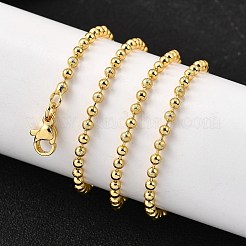 Цепочки из латунных шариков толщиной 2.5 мм&nbsp;NJEW-M108-04G