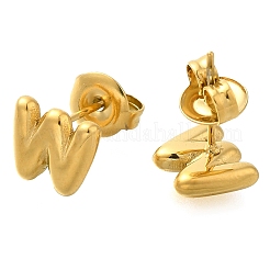 Серьги-гвоздики из нержавеющей стали 304&nbsp;EJEW-I316-01G-W