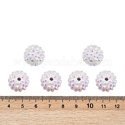 AB-цвет смолы горный хрусталь бисер&nbsp;X-RESI-S315-14x16-16