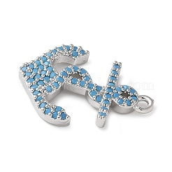 Латунные микро проложить кубического циркония подвески&nbsp;KK-C086-13P-01