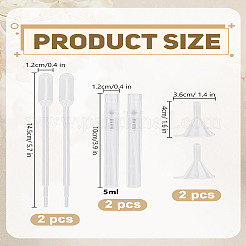 4шт. Пластиковые флаконы для духов&nbsp;AJEW-LP0004-30