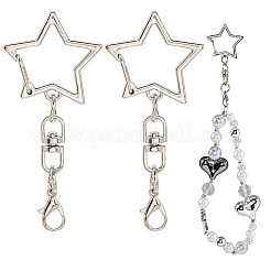 40 шт. пружинные кольца из цинкового сплава. звезда&nbsp;KEYC-SP0001-43