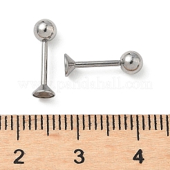 Фурнитура для сережек-гвоздиков из нержавеющей стали 304&nbsp;STAS-U056-04A-P