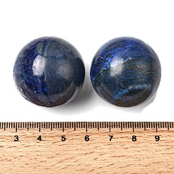 Сферические бусины из натурального окрашенного лазурита без отверстий&nbsp;G-I367-05-16